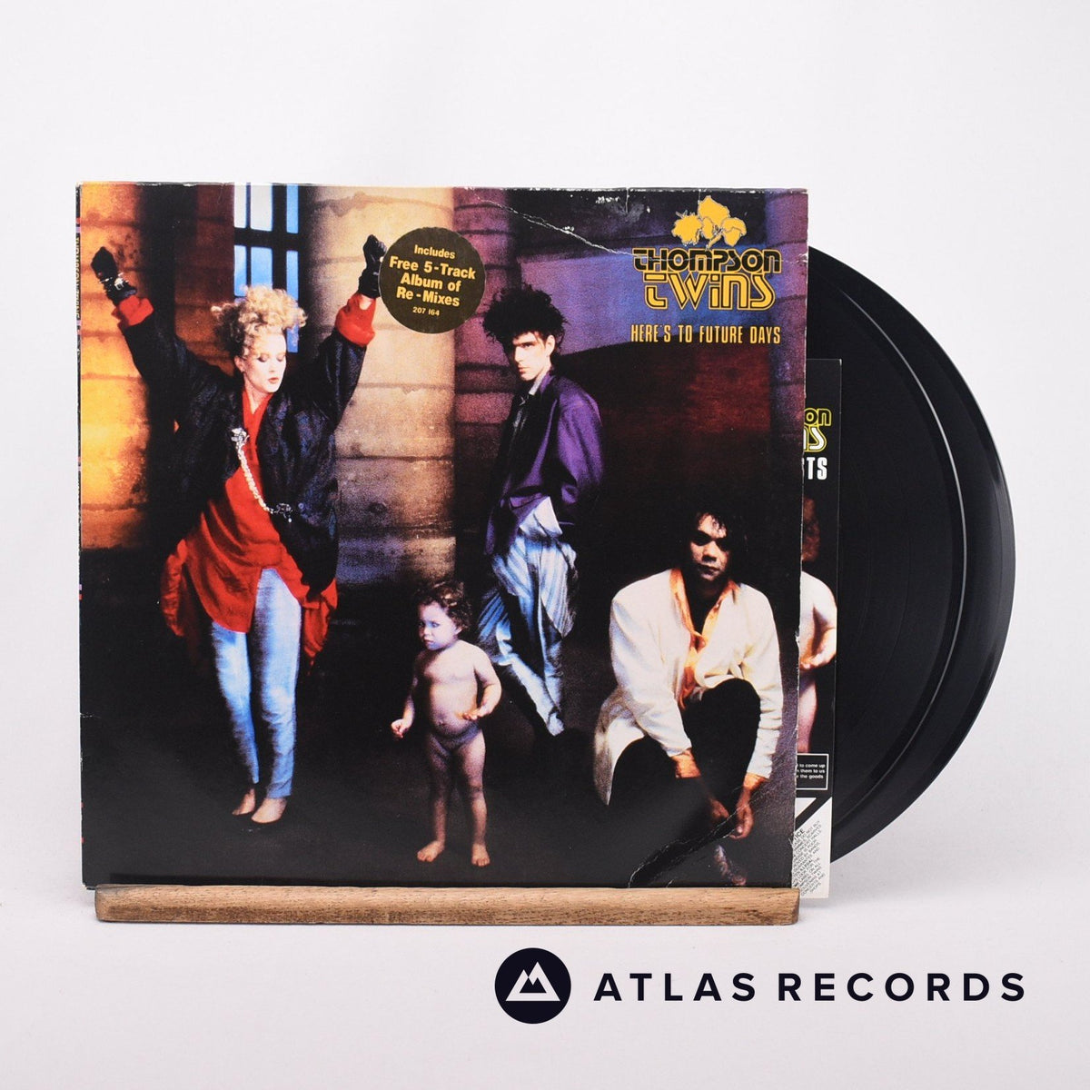 Thompson Twins Here's To Future Days 2 x LP Vinyl Record - Front Cover & Record