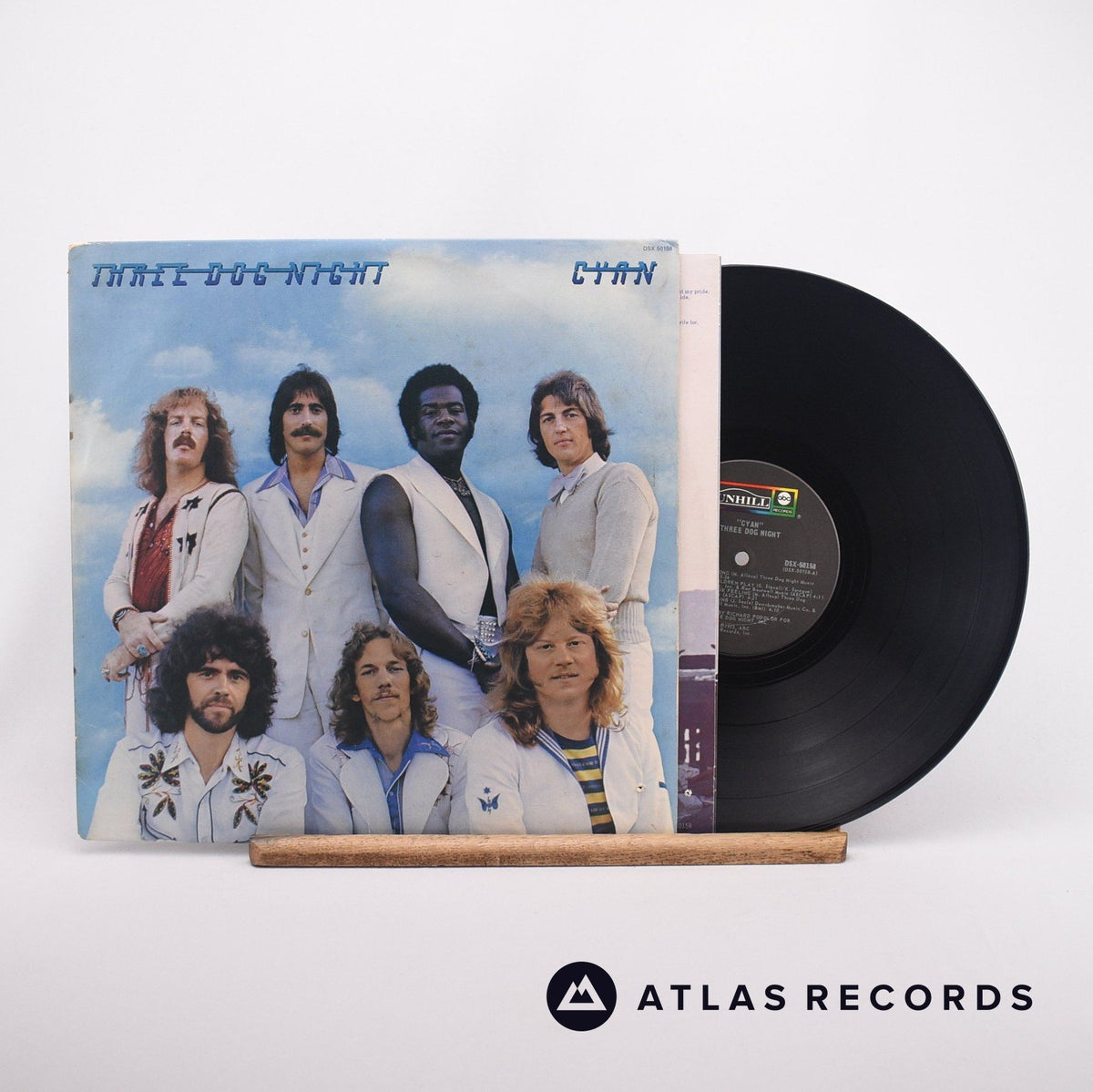 Three Dog Night Cyan LP Vinyl Record - Front Cover & Record