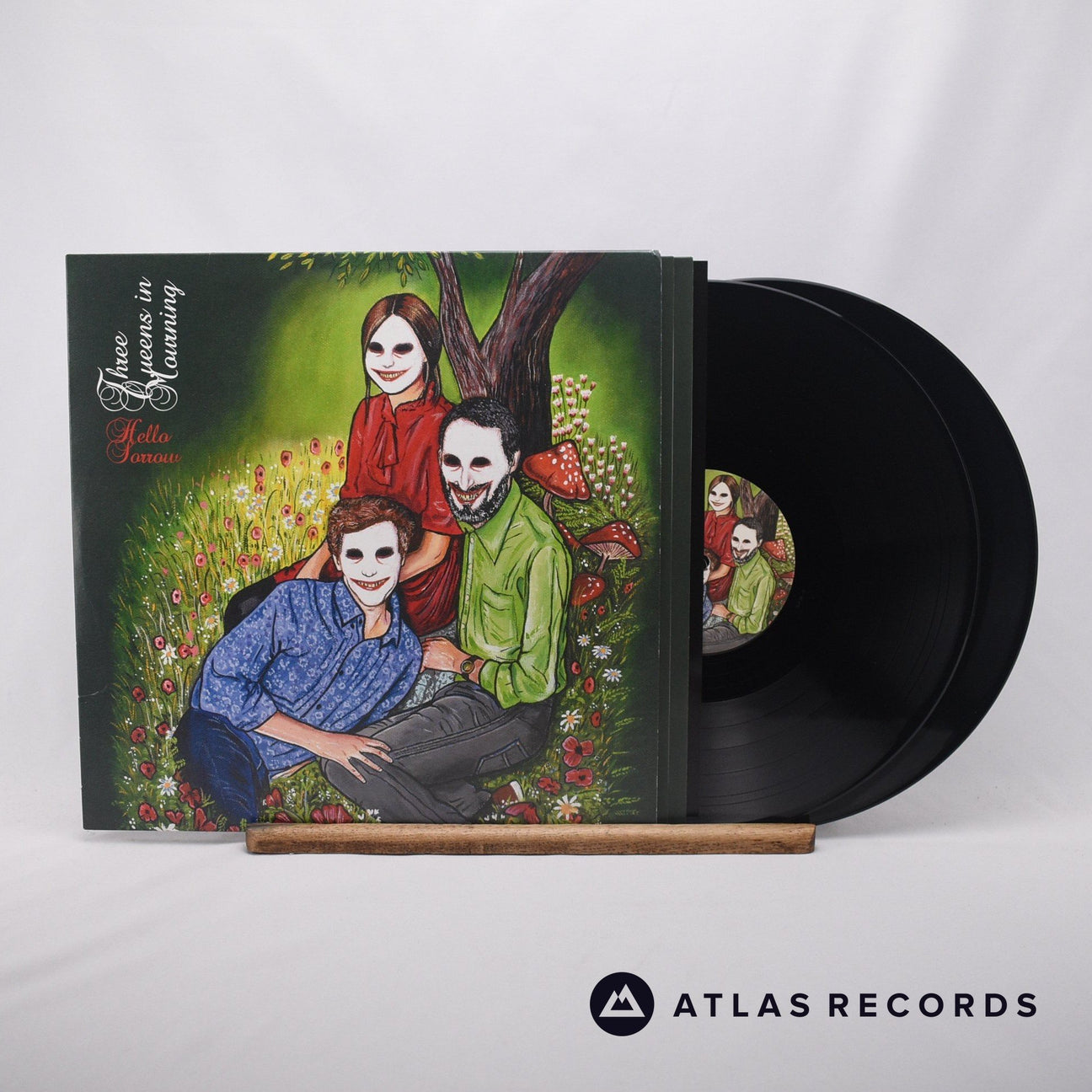 Three Queens In Mourning Hello Sorrow LP + 12" Vinyl Record - Front Cover & Record