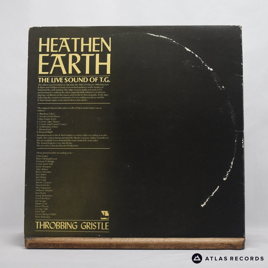 Throbbing Gristle - Heathen Earth - Gatefold A-1 B-1 LP Vinyl Record - VG/EX