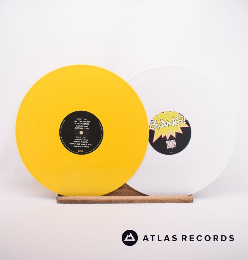 Thunder - Bang! - White Yellow Insert 2 x LP Vinyl Record - NM/NM