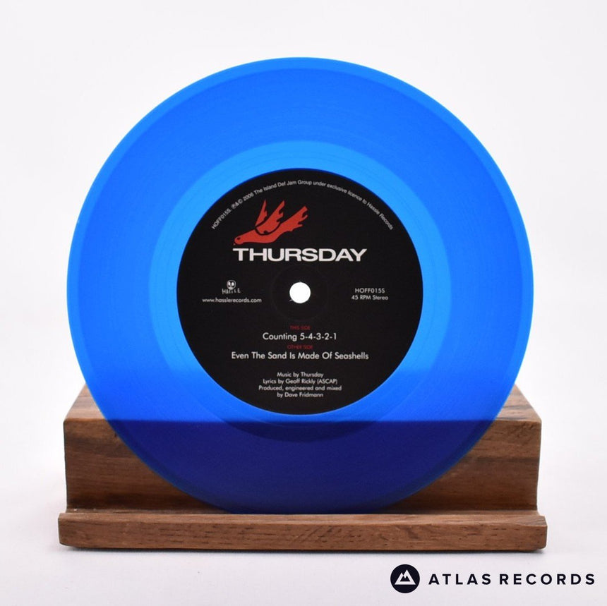 Thursday - Counting 5-4-3-2-1 - Blue Clear 7" Vinyl Record - EX