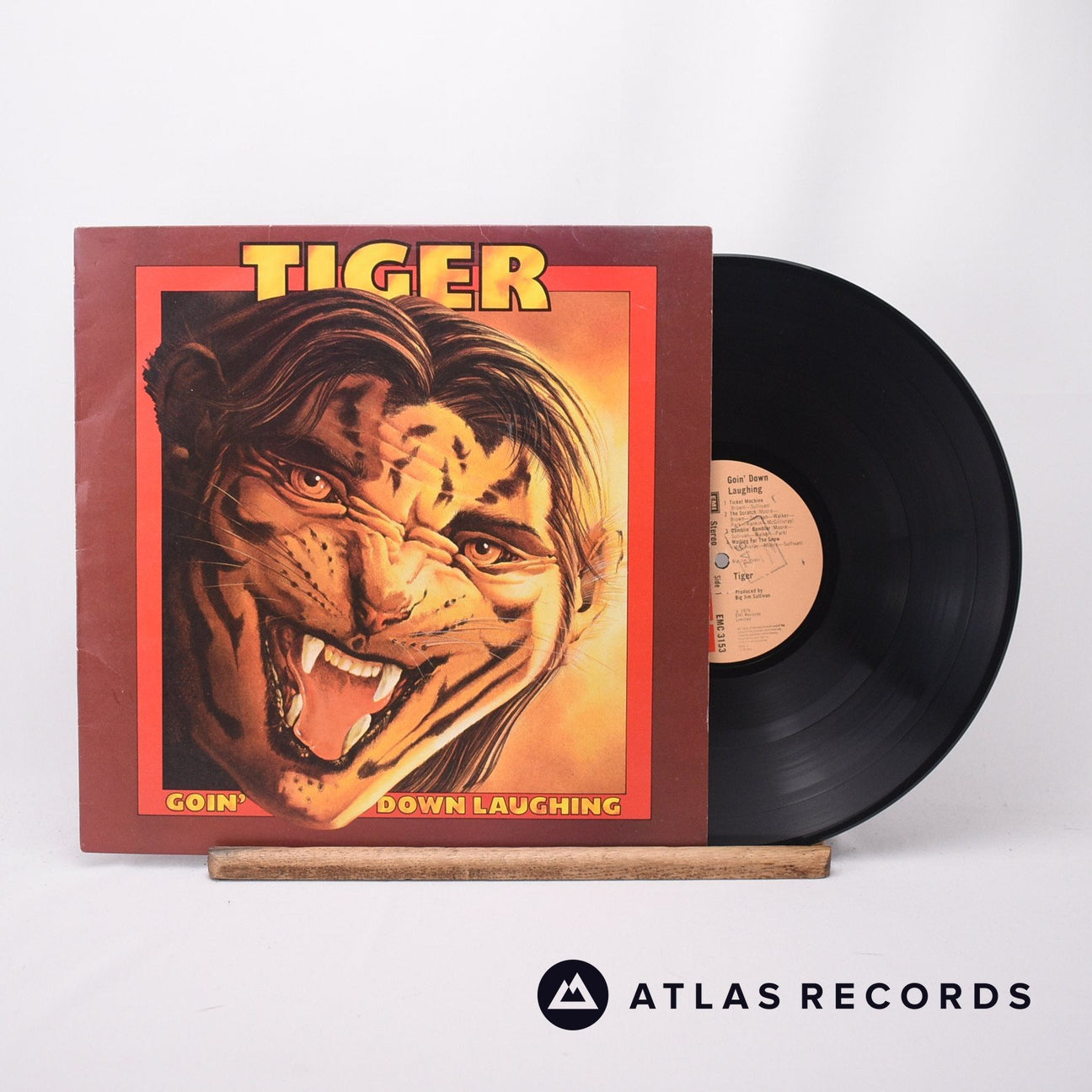 Tiger Goin' Down Laughing LP Vinyl Record - Front Cover & Record