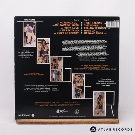 Tiger - Me Name Tiger - LP Vinyl Record - EX/EX