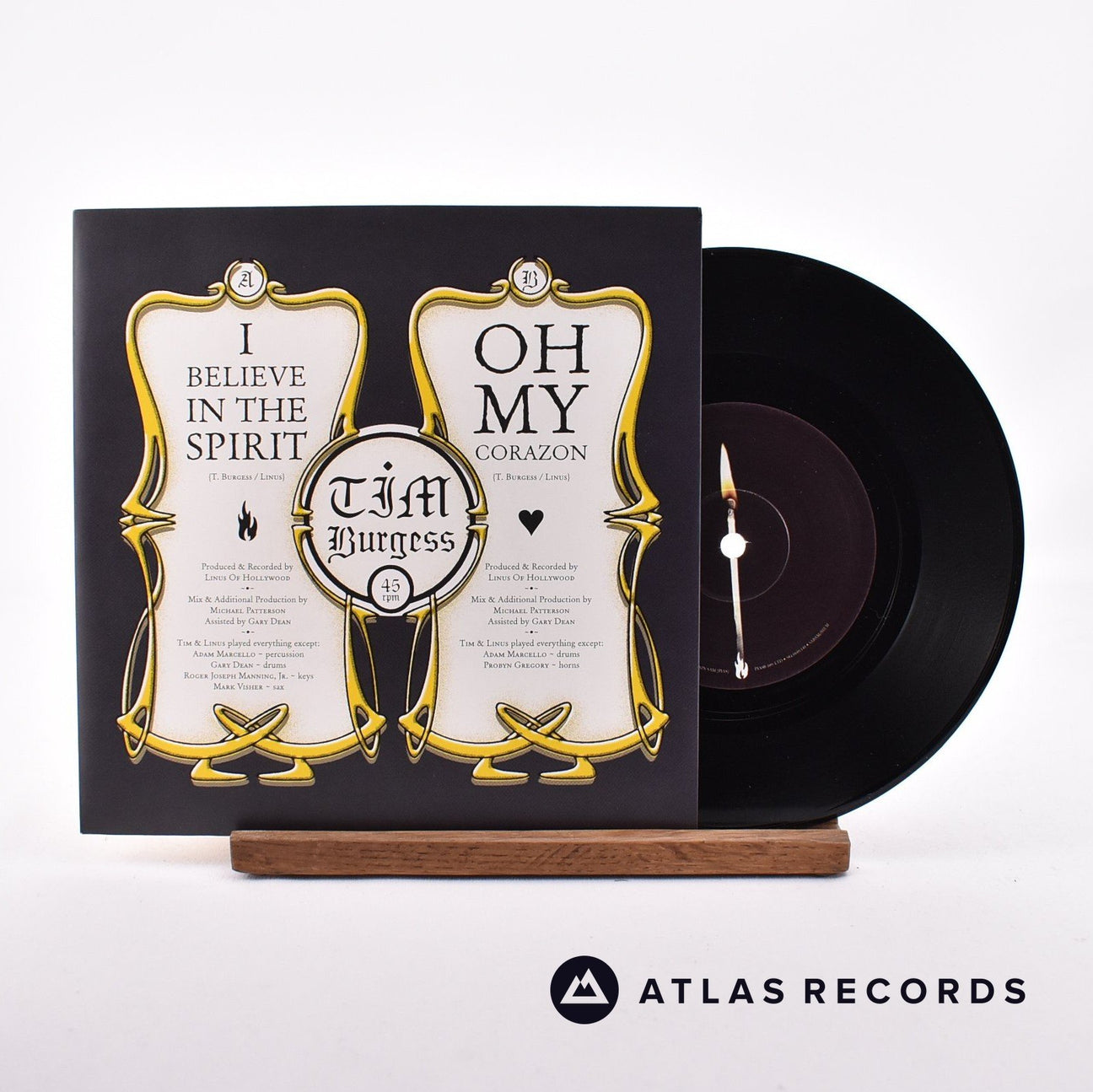 Tim Burgess I Believe In The Spirit 7" Vinyl Record - Front Cover & Record