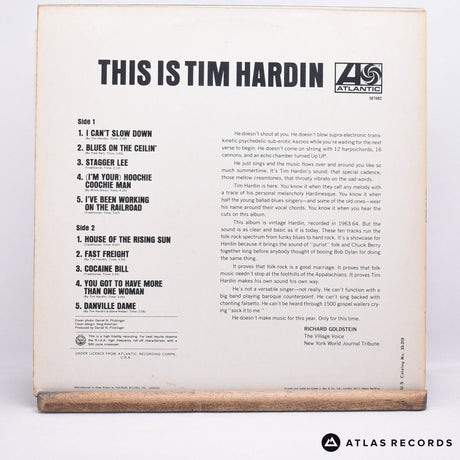 Tim Hardin - This Is Tim Hardin - LP Vinyl Record - EX/VG+