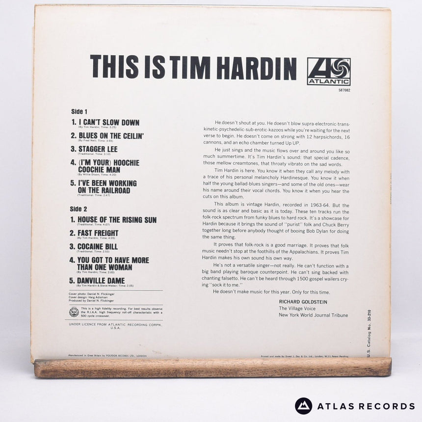 Tim Hardin - This Is Tim Hardin - LP Vinyl Record - EX/VG+