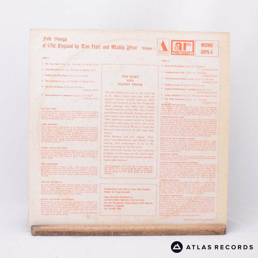 Tim Hart - Folk Songs Of Old England Volume 2 - +A +B LP Vinyl Record - VG+/VG+