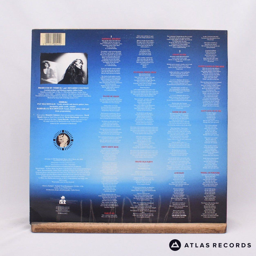 Timbuk 3 - Edge Of Allegiance - LP Vinyl Record - EX/VG+