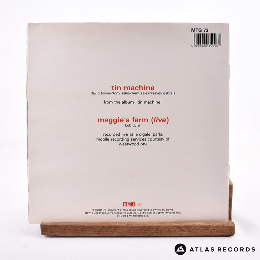 Tin Machine - Maggie's Farm - Booklet 7" Vinyl Record - EX/EX