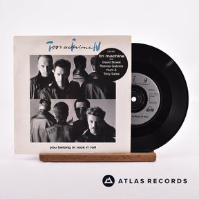 Tin Machine You Belong In Rock N' Roll 7" Vinyl Record - Front Cover & Record
