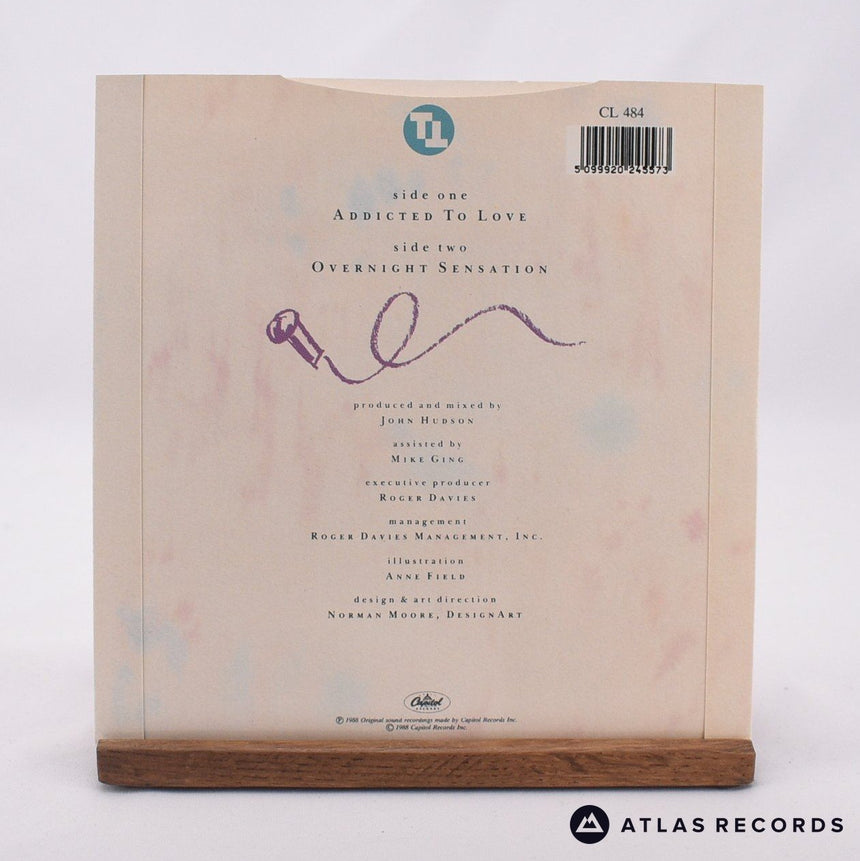 Tina Turner - Tina Live - Addicted To Love - 7" Vinyl Record - EX/EX