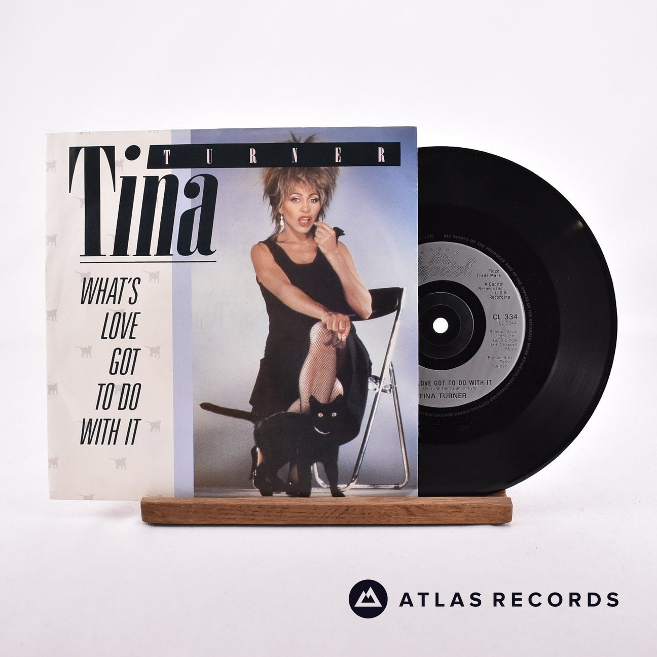 Tina Turner What's Love Got To Do With It 7" Vinyl Record - Front Cover & Record