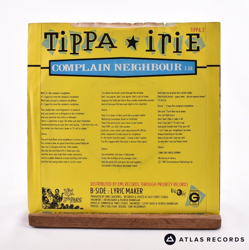 Tippa Irie - Complain Neighbour - 7" Vinyl Record - EX