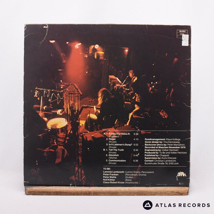 To Be - To Be - First Press LP Vinyl Record - VG/EX