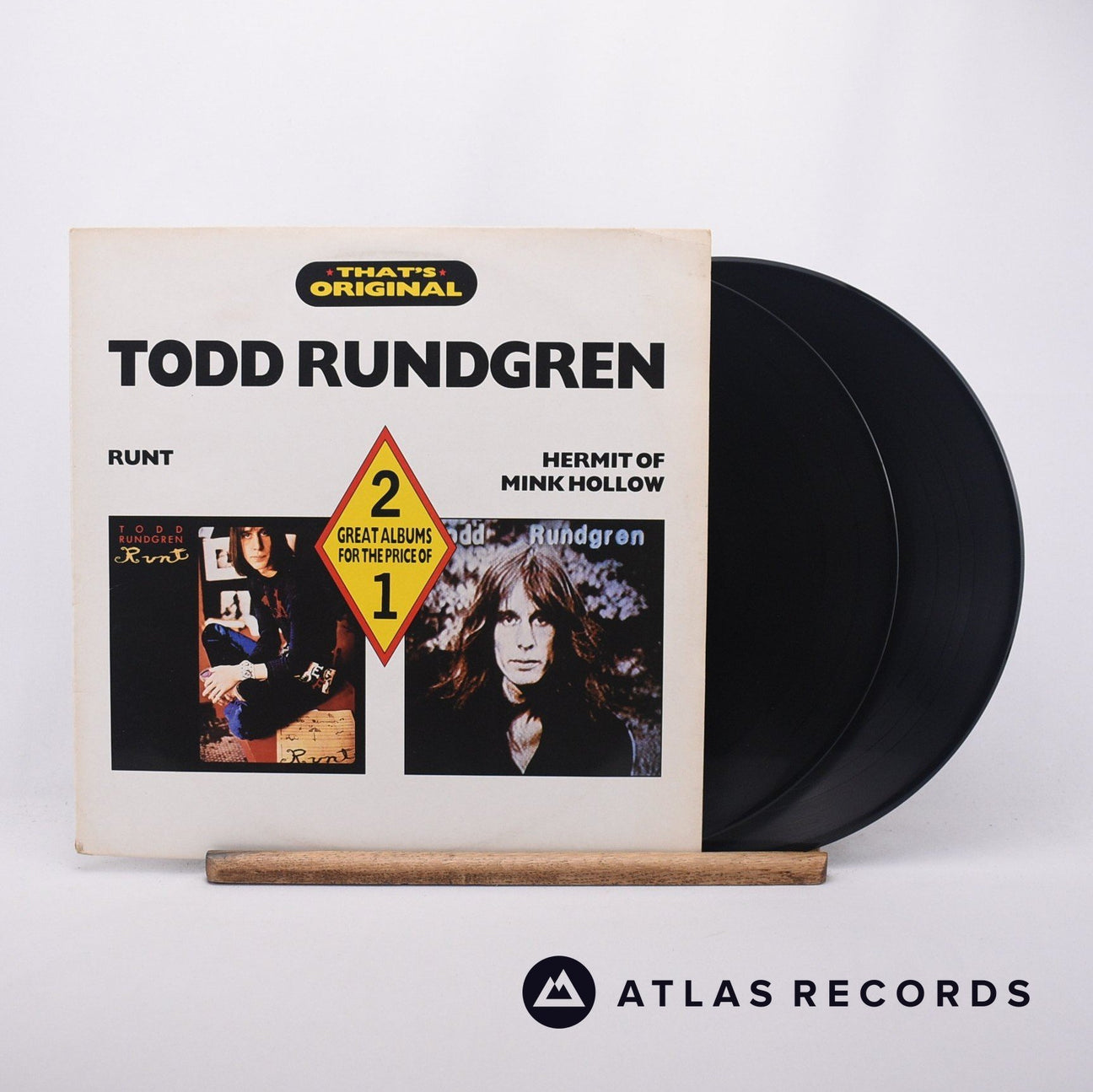 Todd Rundgren Runt 2 x LP Vinyl Record - Front Cover & Record