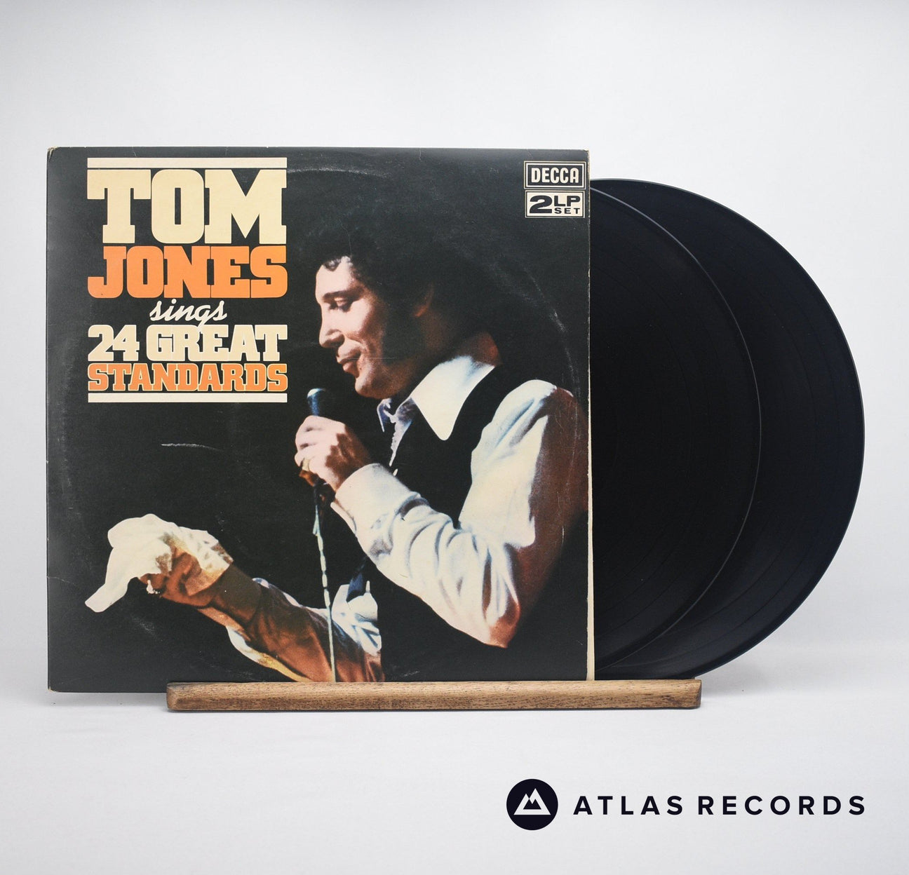 Tom Jones Tom Jones Sings 24 Great Standards Double LP Vinyl Record - Front Cover & Record