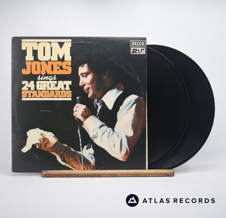 Tom Jones Tom Jones Sings 24 Great Standards Double LP Vinyl Record - Front Cover & Record