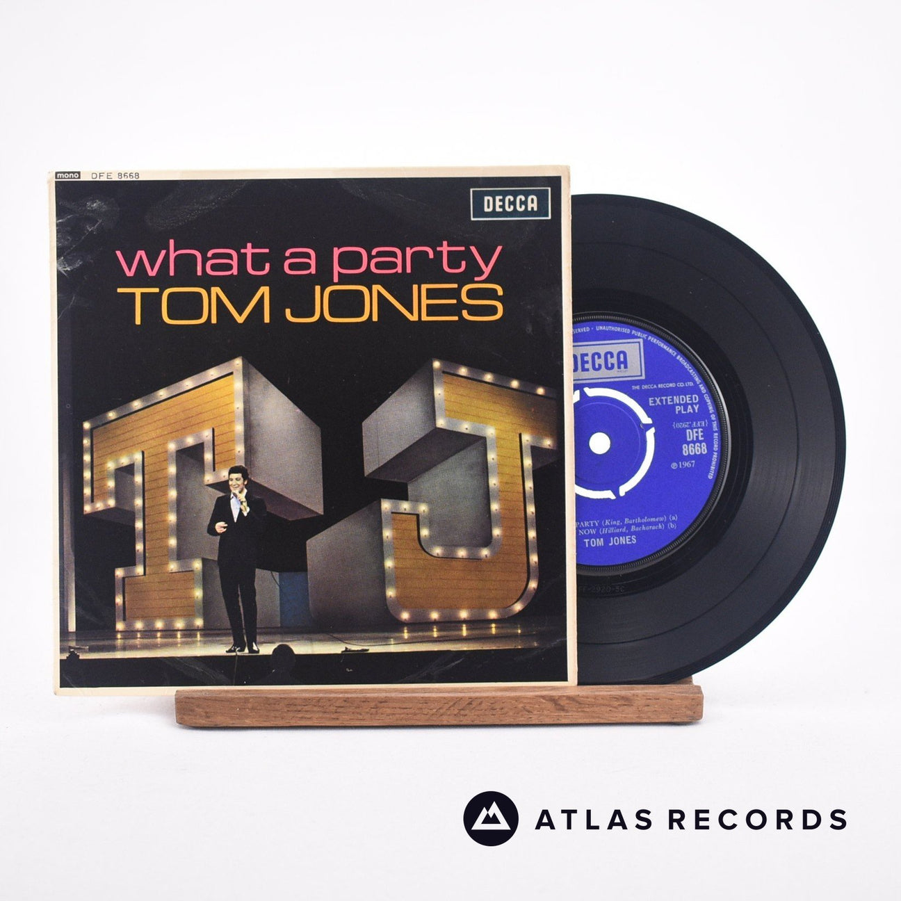 Tom Jones What A Party 7" Vinyl Record - Front Cover & Record