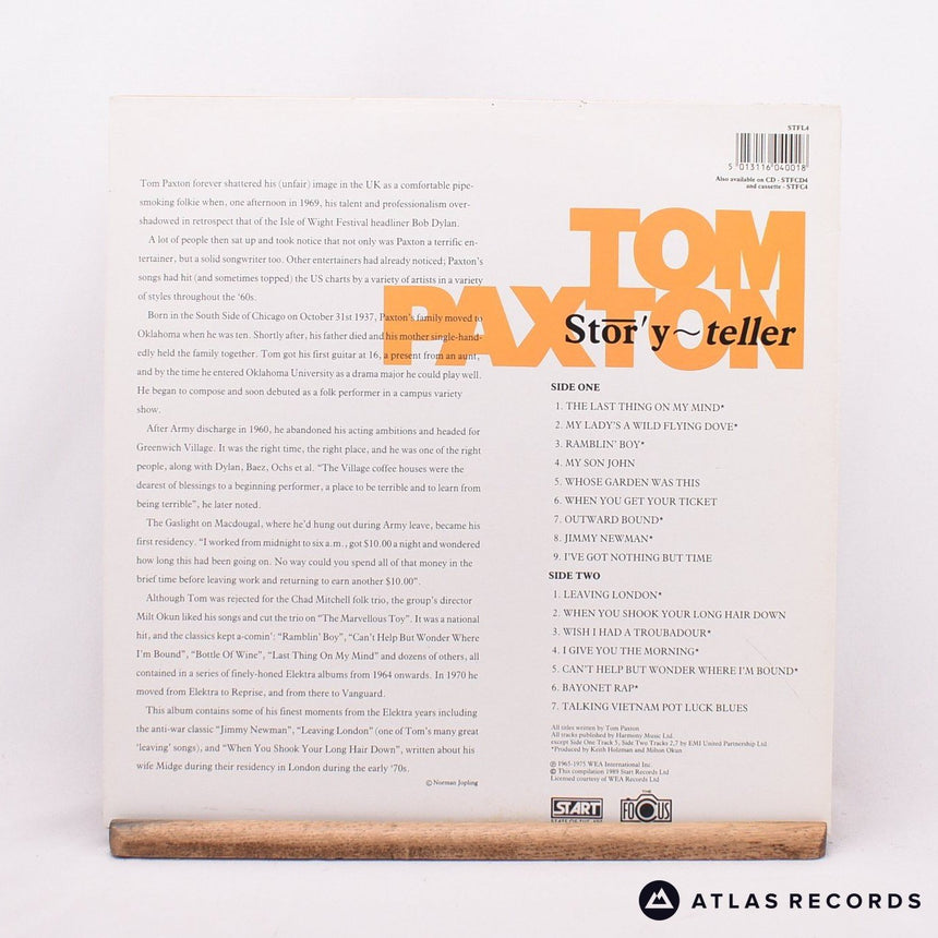 Tom Paxton - Story-teller - LP Vinyl Record - EX/EX