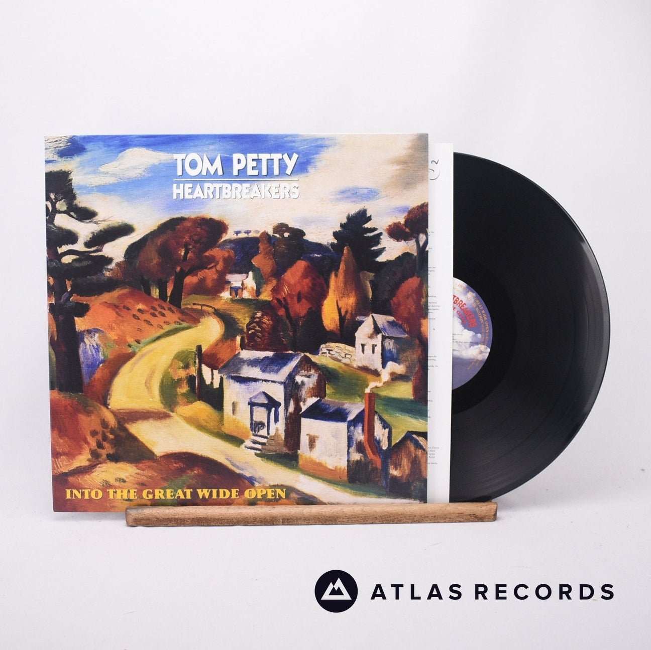 Tom Petty And The Heartbreakers Into The Great Wide Open LP Vinyl Record - Front Cover & Record