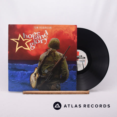 Tom Robinson Hope And Glory LP Vinyl Record - Front Cover & Record