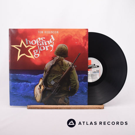 Tom Robinson Hope And Glory LP Vinyl Record - Front Cover & Record