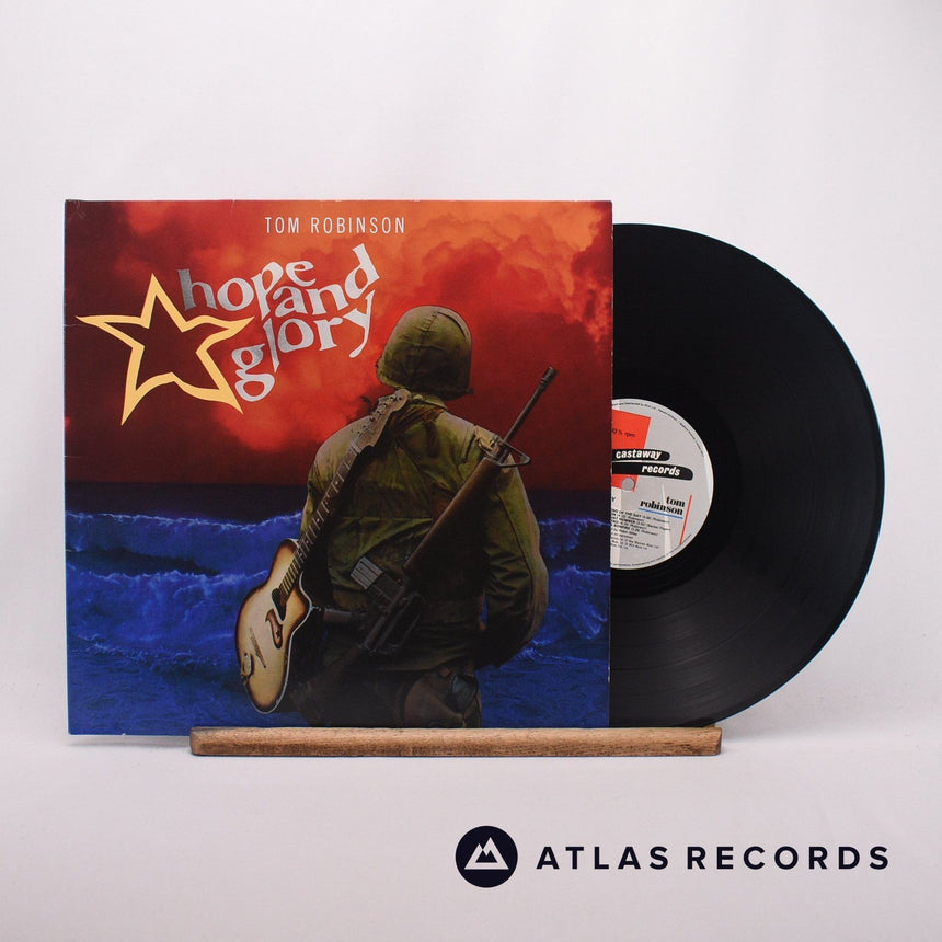 Tom Robinson Hope And Glory LP Vinyl Record - Front Cover & Record