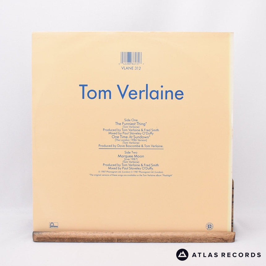 Tom Verlaine - The Funniest Thing - 12" Vinyl Record - VG+/VG+