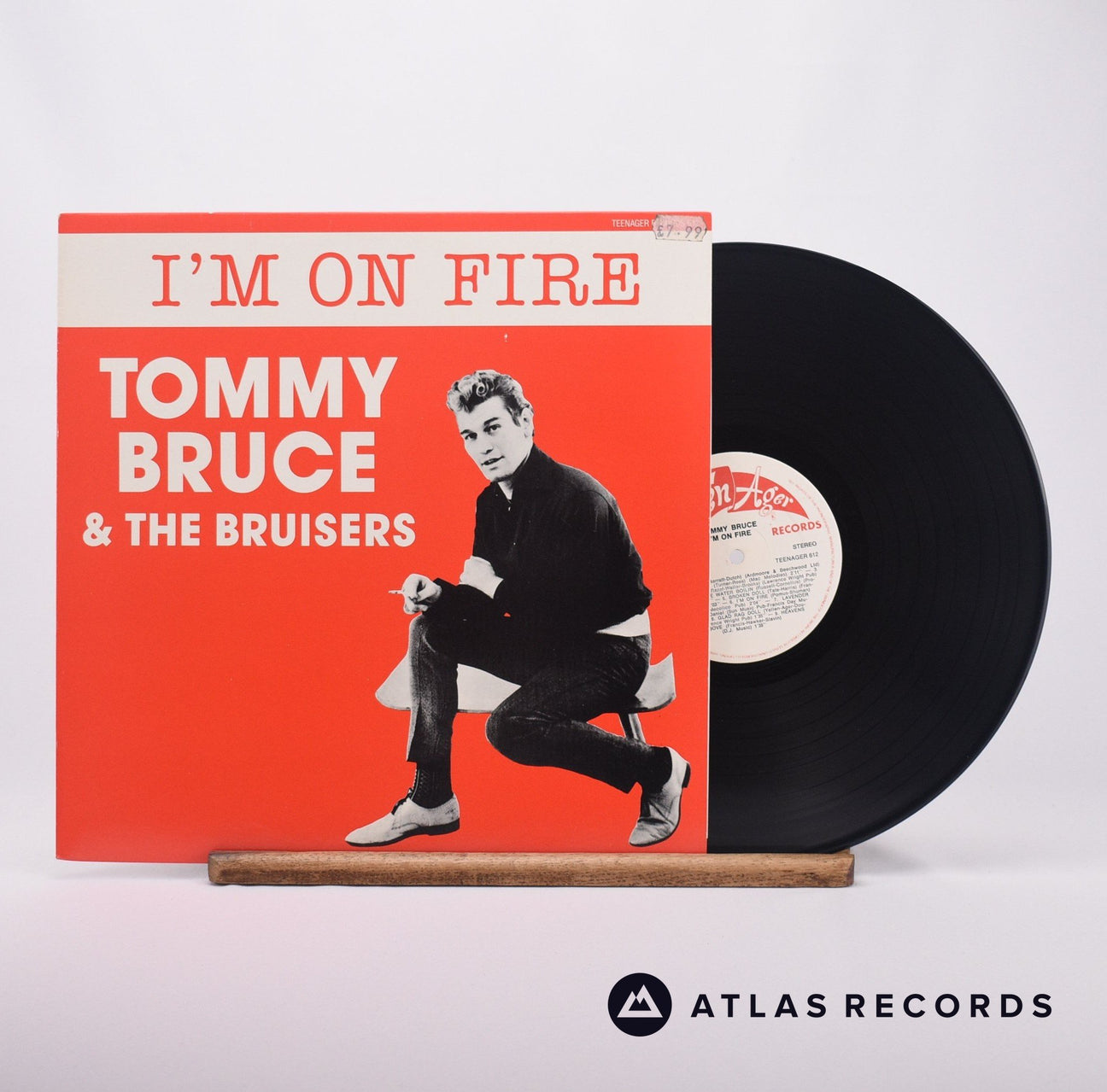 Tommy Bruce & The Bruisers I'm On Fire LP Vinyl Record - Front Cover & Record