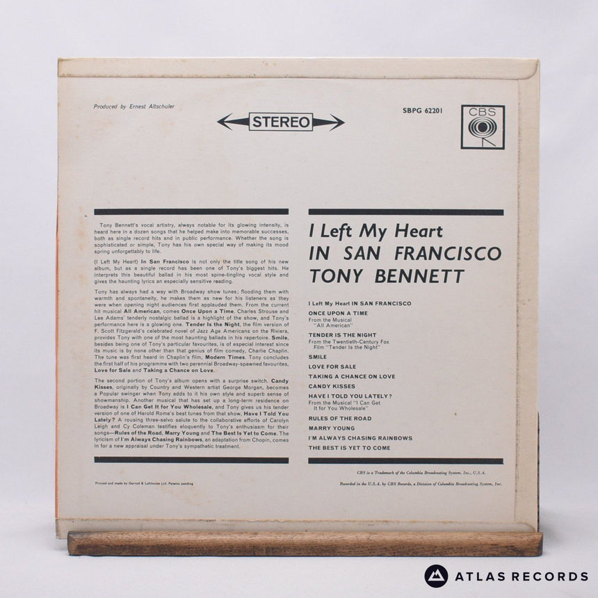 Tony Bennett - I Left My Heart In San Francisco - LP Vinyl Record - EX/VG+