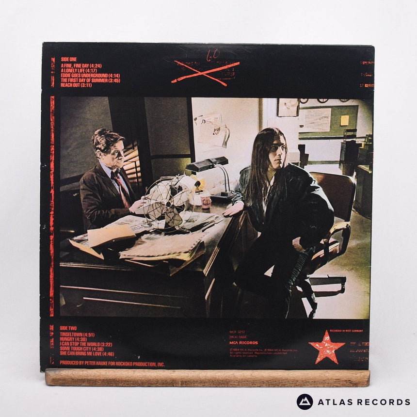 Tony Carey - Some Tough City - LP Vinyl Record - EX/EX