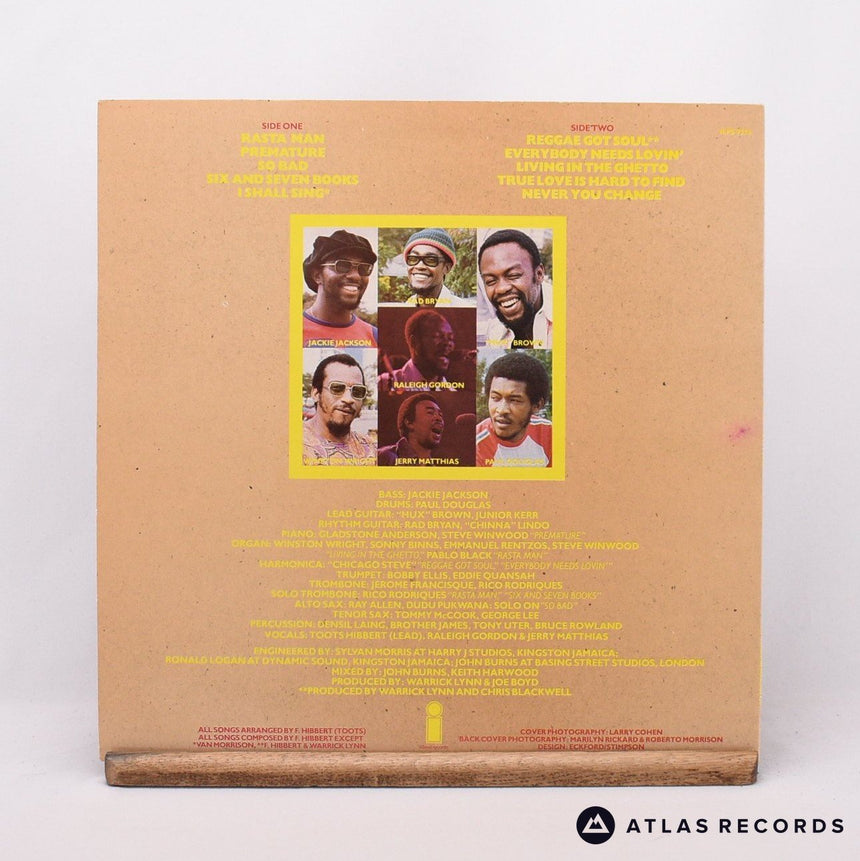 Toots & The Maytals - Reggae Got Soul - Reissue LP Vinyl Record - EX/EX