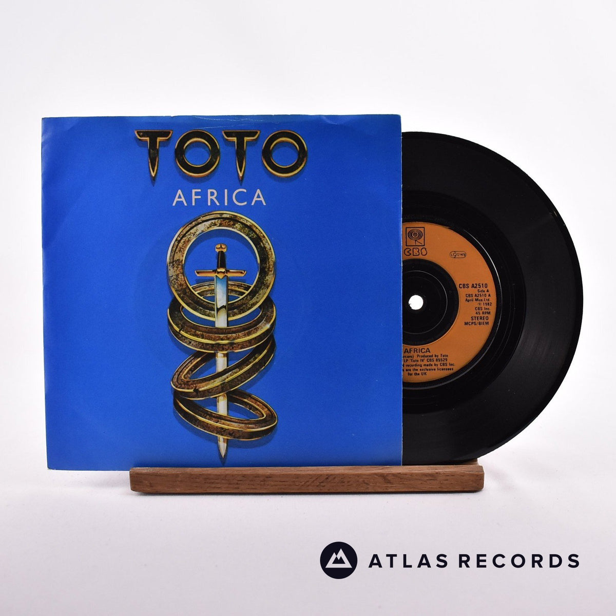 Toto Africa 7" Vinyl Record - Front Cover & Record