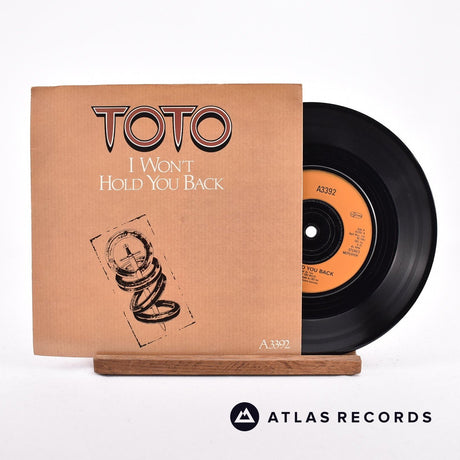 Toto I Won't Hold You Back 7" Vinyl Record - Front Cover & Record