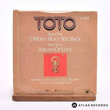 Toto - I Won't Hold You Back - 7" Vinyl Record - EX/VG+