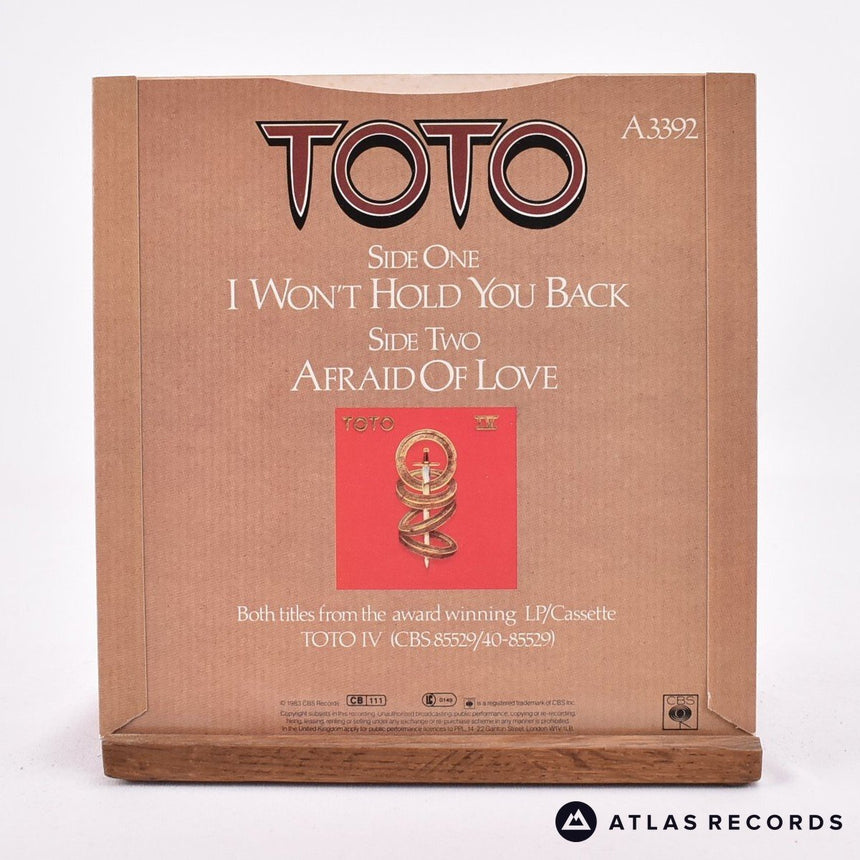 Toto - I Won't Hold You Back - 7" Vinyl Record - EX/VG+