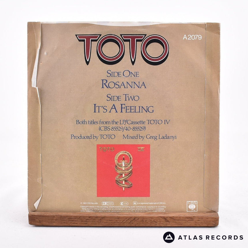 Toto - Rosanna - 7" Vinyl Record - VG+/VG