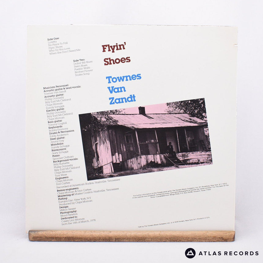 Townes Van Zandt - Flyin' Shoes - Us LP Vinyl Record - EX/EX