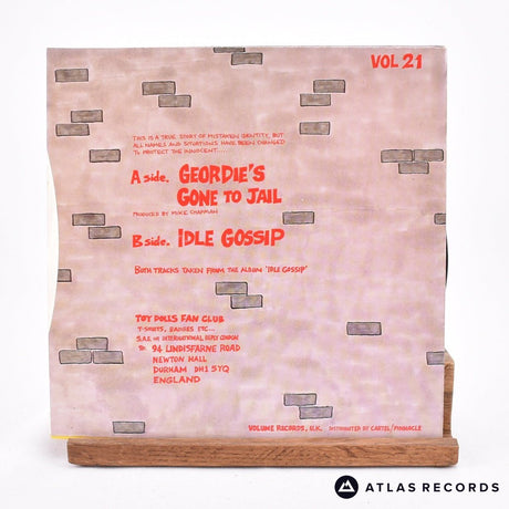 Toy Dolls - Geordie's Gone To Jail - 7" Vinyl Record - EX/EX