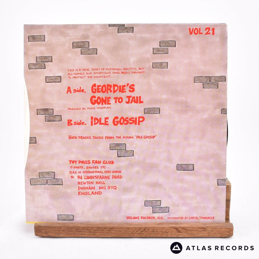 Toy Dolls - Geordie's Gone To Jail - 7" Vinyl Record - EX/EX