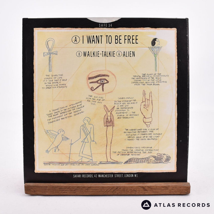 Toyah - I Want To Be Free - 7" Vinyl Record - EX/EX