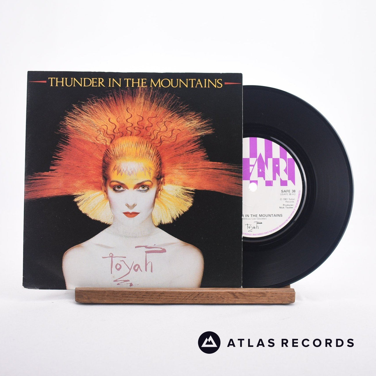 Toyah Thunder In The Mountains 7" Vinyl Record - Front Cover & Record