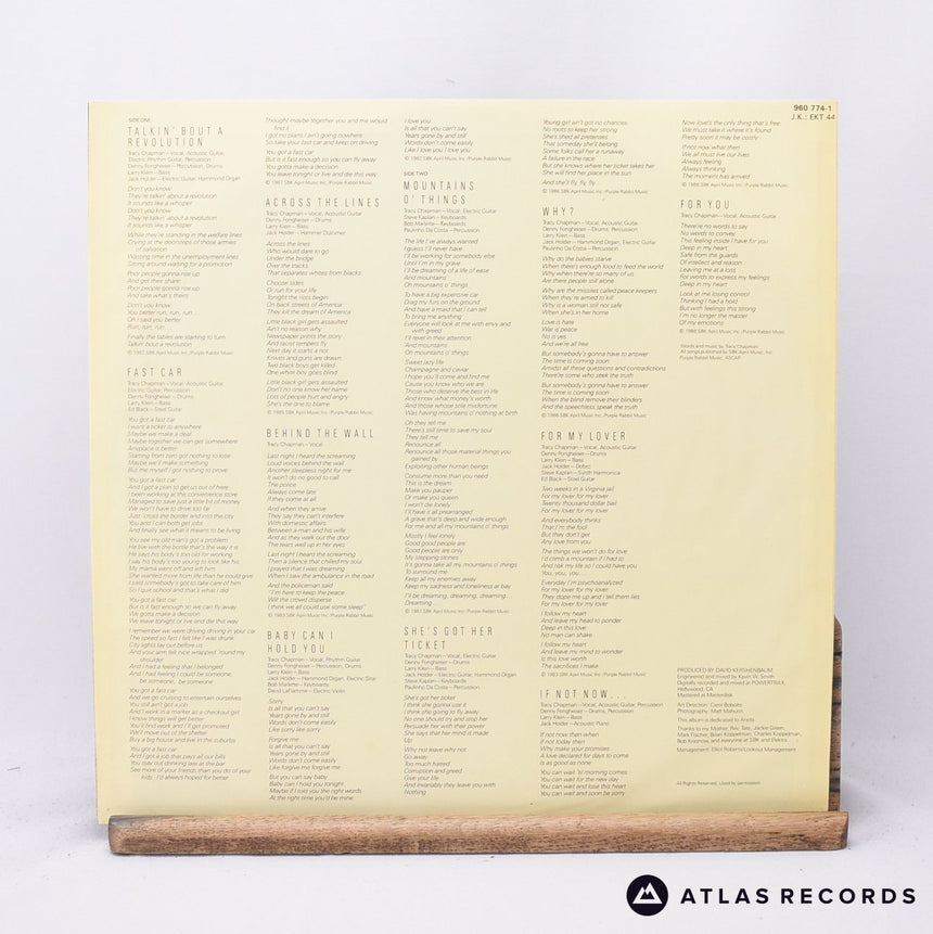 Tracy Chapman - Tracy Chapman - LP Vinyl Record - VG+/EX