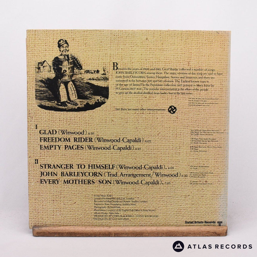 Traffic - John Barleycorn Must Die - Reissue LP Vinyl Record - VG+/EX