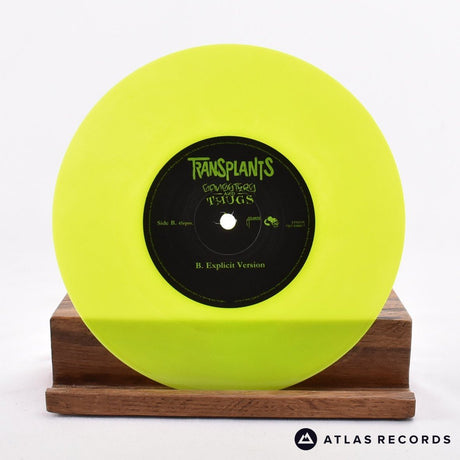 Transplants - Gangsters And Thugs - Green Poster Sleeve 7" Vinyl Record - NM/NM