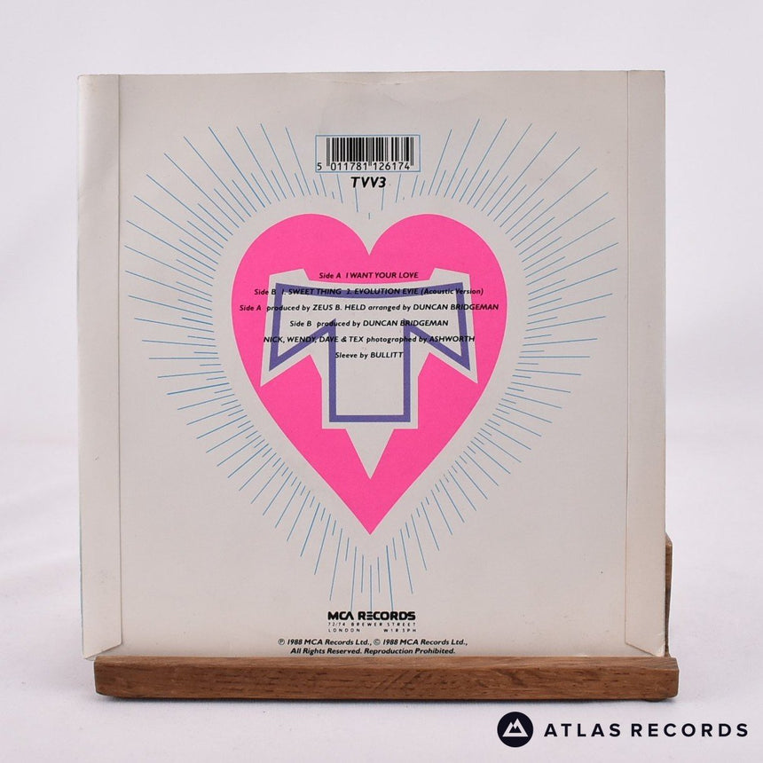 Transvision Vamp - I Want Your Love - 7" Vinyl Record - EX/EX
