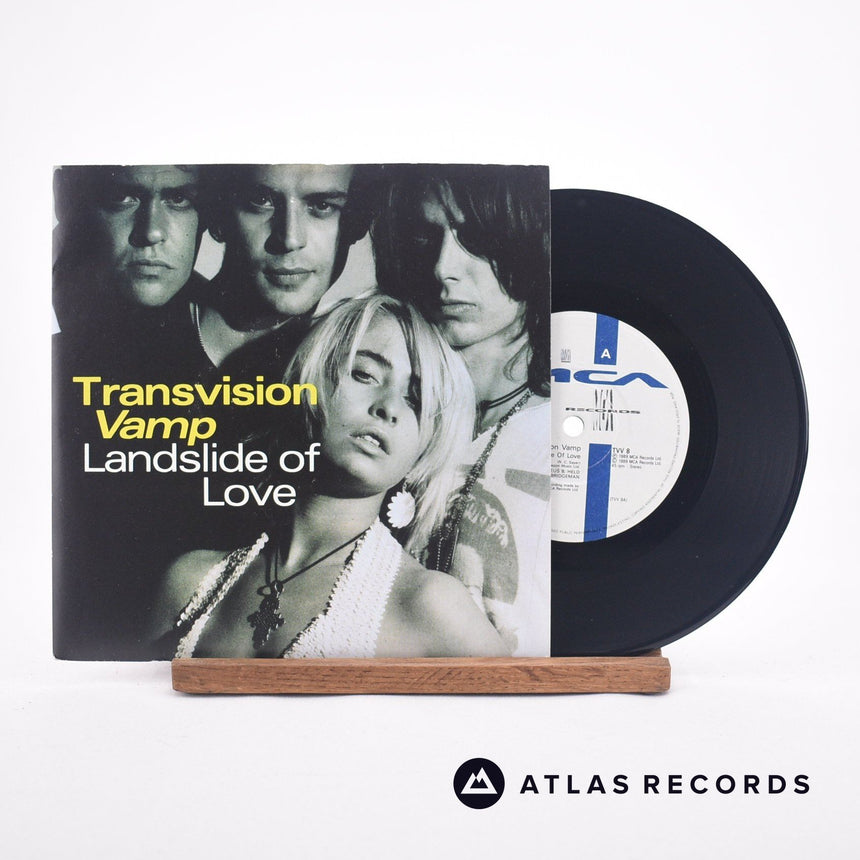 Transvision Vamp Landslide Of Love 7" Vinyl Record - Front Cover & Record