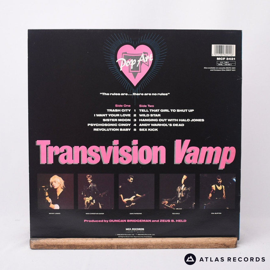 Transvision Vamp - Pop Art - LP Vinyl Record - EX/EX