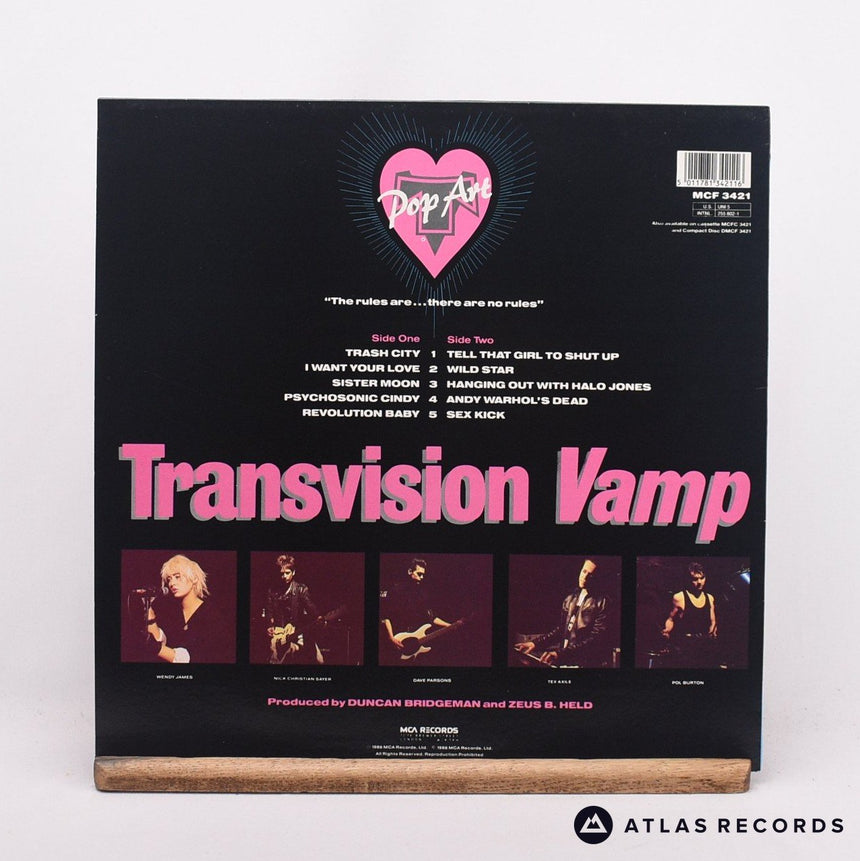 Transvision Vamp - Pop Art - LP Vinyl Record - EX/EX